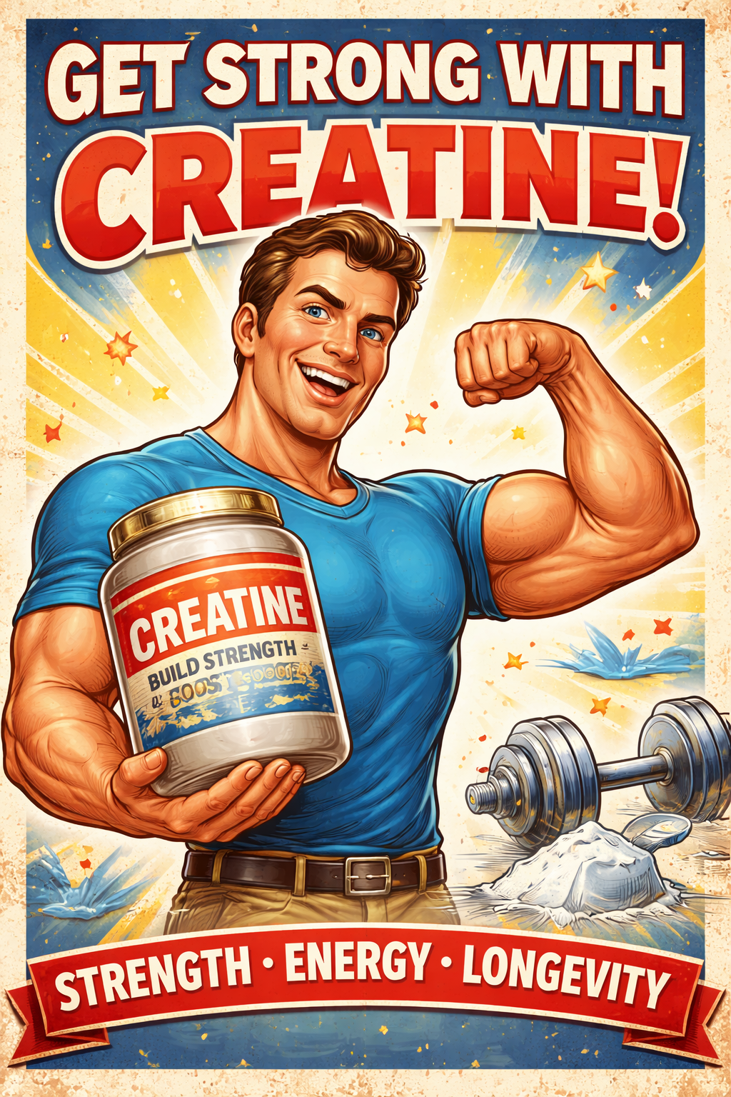 Creatine: The Strength Molecule Helping You Live Longer, Think Sharper, and Age Like a Warrior